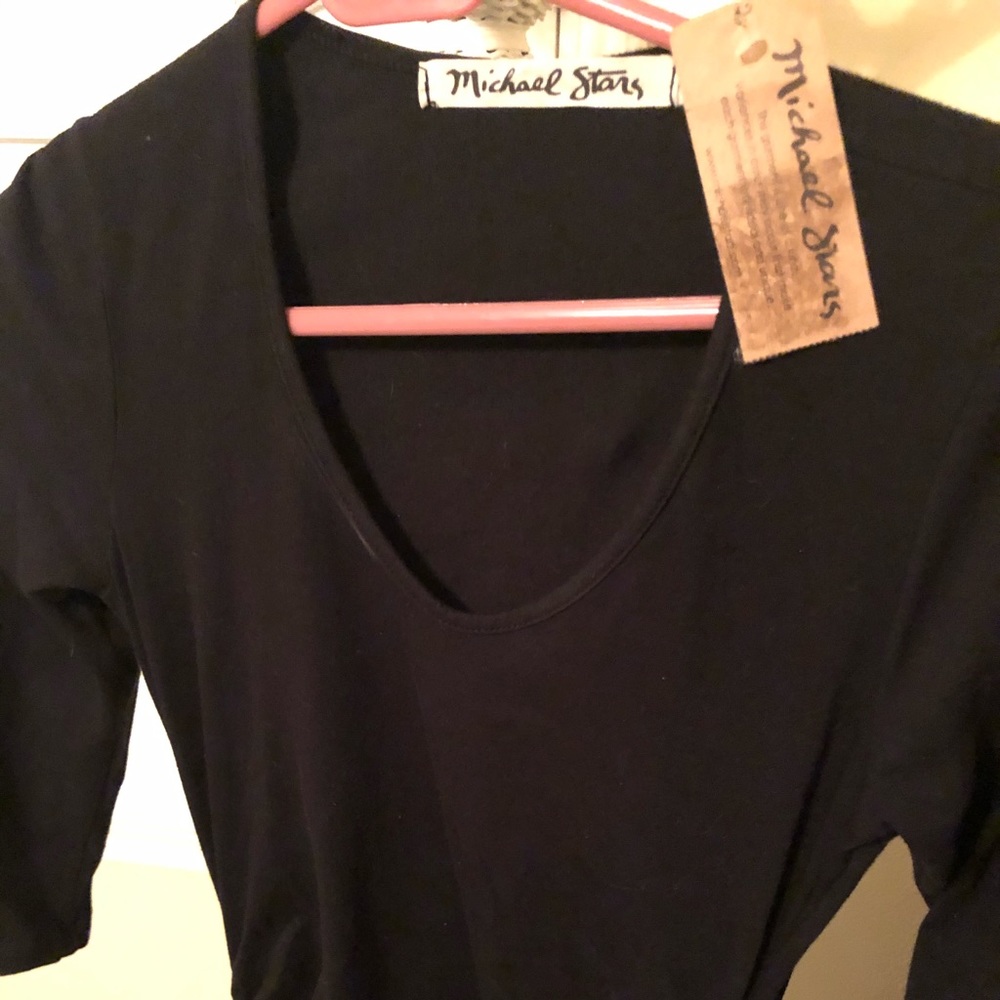 Michael Stars Ruched midi dress